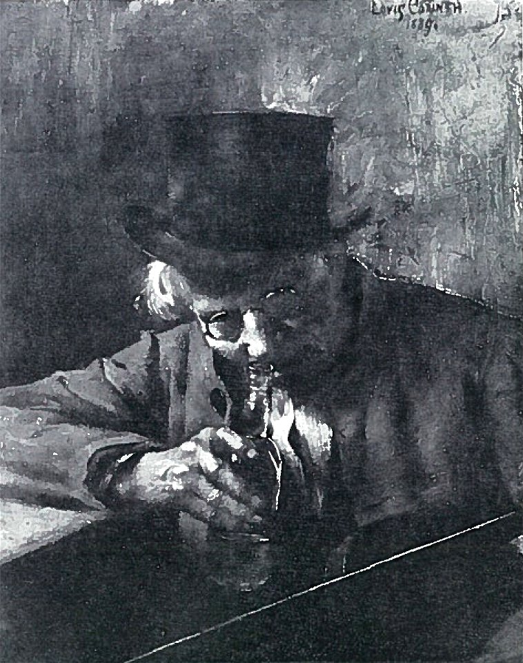 Lovis Corinth BC 67 Der alte Trinker sw