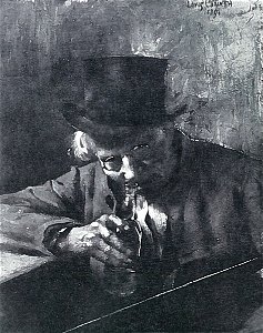 Lovis Corinth BC 67 Der alte Trinker sw