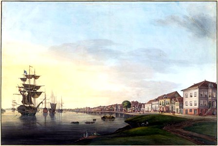 Louise van Panhuys, haven van Parimaribo, 1816