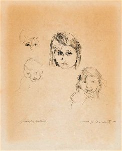 Lovis Corinth Kindergesichter Probedruck