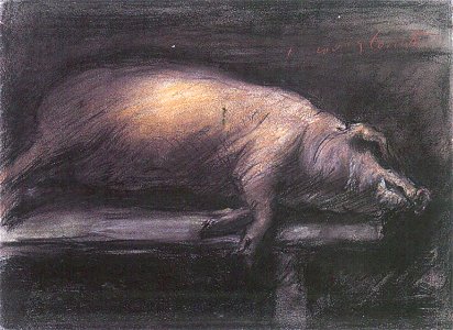 Lovis Corinth Geschlachtetes Schwein 1906
