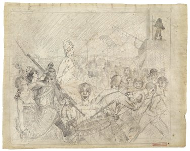 Lovis Corinth Marie Antoinette Vorzeichnung