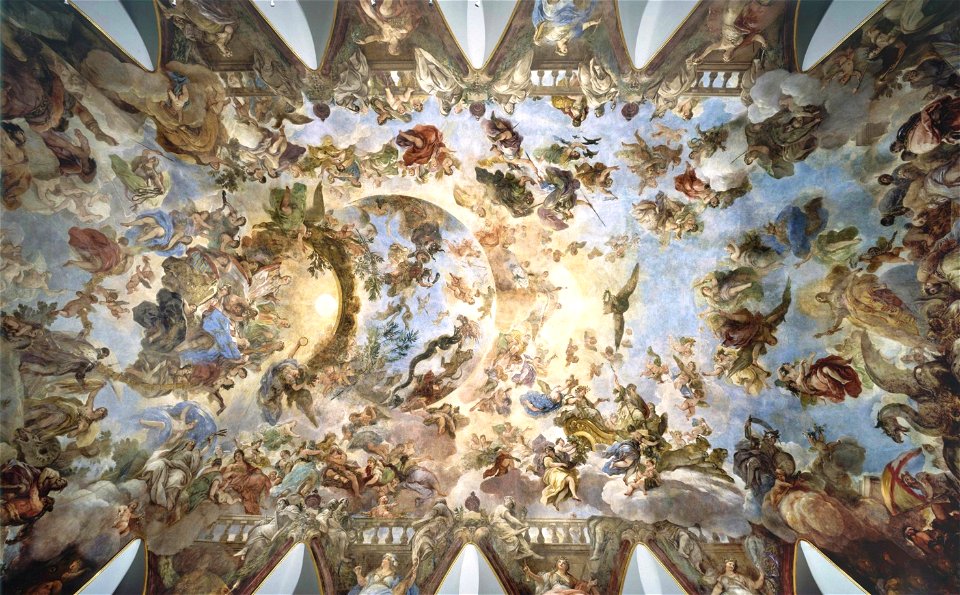 LUCA GIORDANO - Alegoría del Toisón de Oro (Casón del Buen Retiro, Madrid, c. 1694)