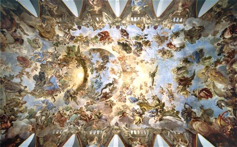 LUCA GIORDANO - Alegoría del Toisón de Oro (Casón del Buen Retiro, Madrid, c. 1694)