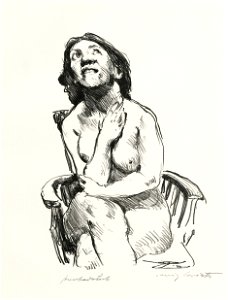 Lovis Corinth Weiblicher Akt im Lehnsessel