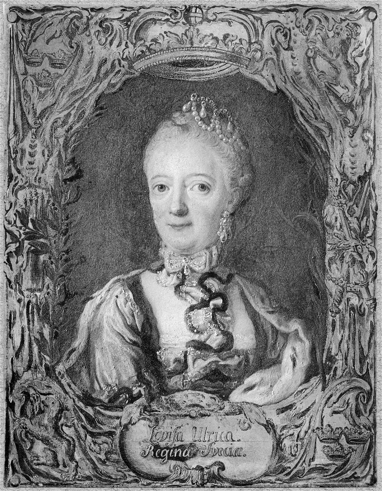 Lovisa Ulrika, 1720-1782, prinsessa av Preussen, drottning av Sverige (Ulrica Fredrica Pasch) - Nationalmuseum - 16242