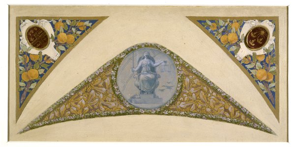 Luc-Olivier Merson - Esquisse pour l'escalier des Fêtes de l'Hôtel de Ville de Paris , Balance - PPP4150 - Musée des Beaux-Arts de la ville de Paris