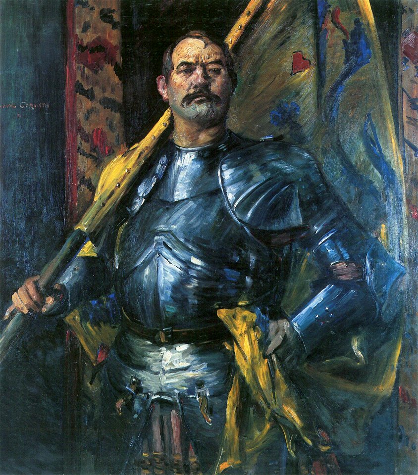 Lovis Corinth Selbstporträt als Fahnenträger 1911