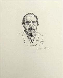 Lovis Corinth Selbstbildnis Lithographie 1916