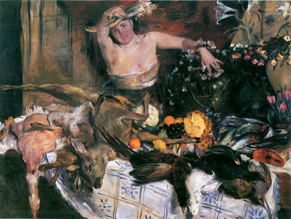 Lovis Corinth Großes Stillleben mit Figur 1911