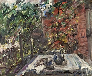 Lovis Corinth - Vesper auf dem Balkon - BG-M 4061-88 - Berlinische Galerie