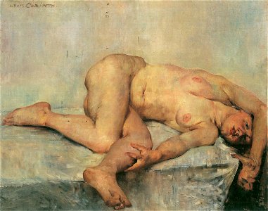 Lovis Corinth - Liegender weiblicher Akt 1907