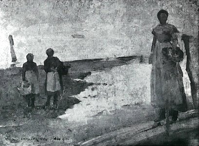 Lovis Corinth BC 40 Drei Fischermädchen sw