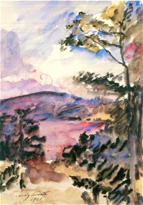 Lovis Corinth Walchensee, Abendstimmung 1921