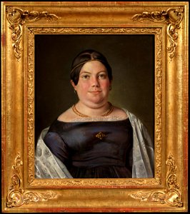 Lovisa Isabella Bjurberg (1814-1864), g.m. friherren och riksdagsledamoten Anders Cederström - Nationalmuseum - 183248