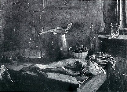 Lovis Corinth BC 68 Küchenstilleben sw