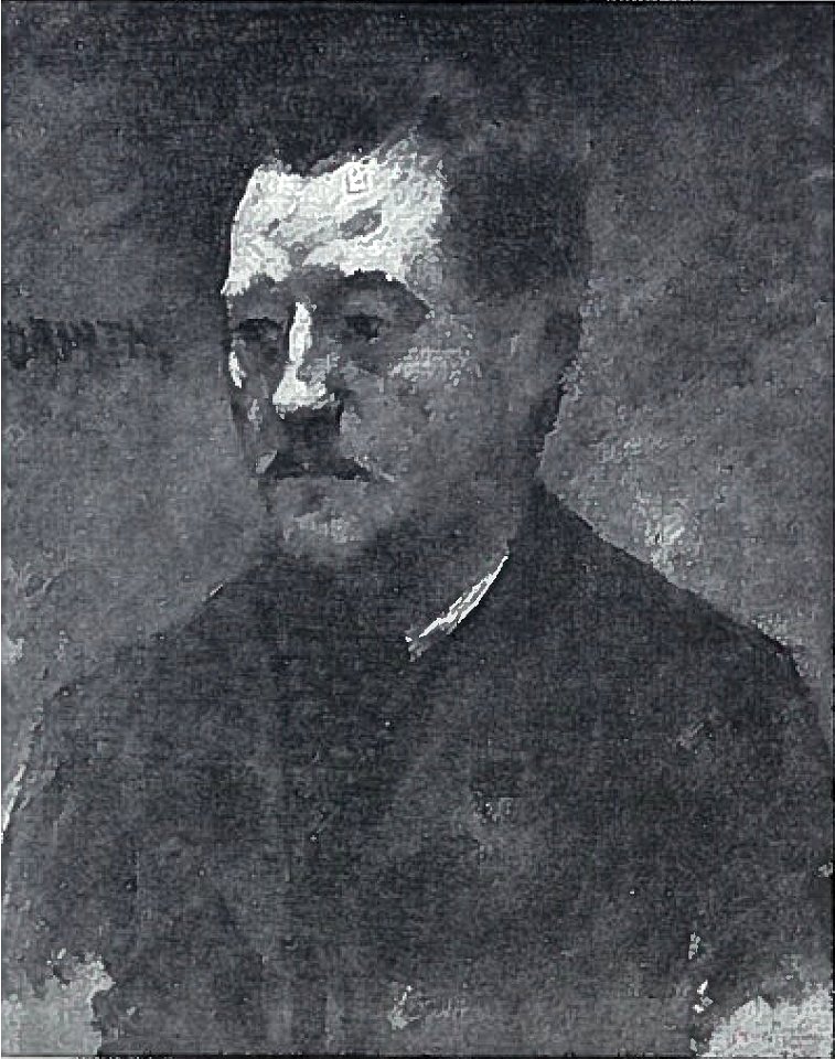 Lovis Corinth BC 20 Männliches Porträt 1884 sw