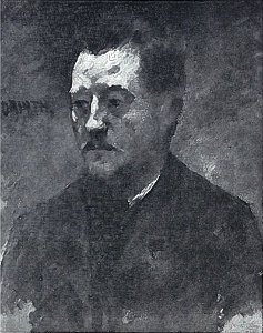 Lovis Corinth BC 20 Männliches Porträt 1884 sw