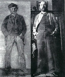 Lovis Corinth BC 59 Porträt eines jungen Mannes sw