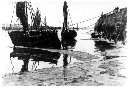 Low tide, Honfleur, (France) LCCN96512301