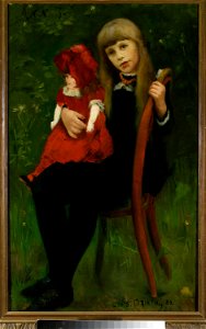 Lovis Corinth - Portrait of Anna Schaumburg with a doll - M.Ob.460 - National Museum in Warsaw