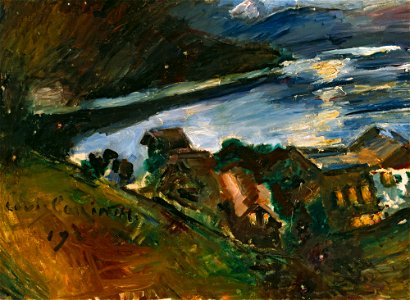 Lovis Corinth - Der Walchensee bei Mondschein - AK 10 - Lenbachhaus