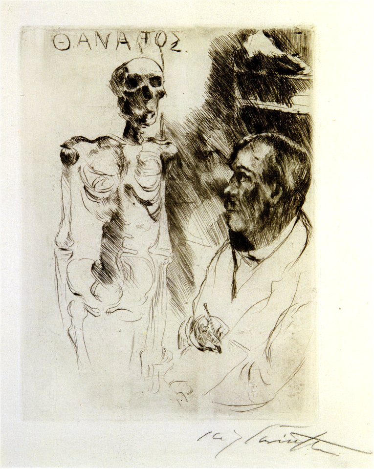 Lovis Corinth Der Künstler und der Tod I