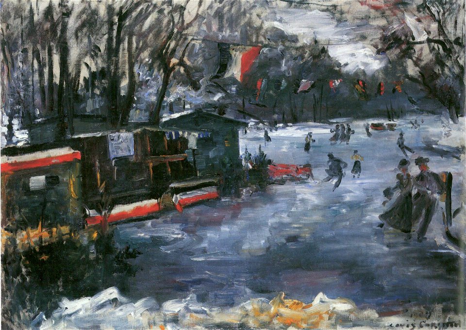 Lovis Corinth Eisbahn im Berliner Tiergarten 1909