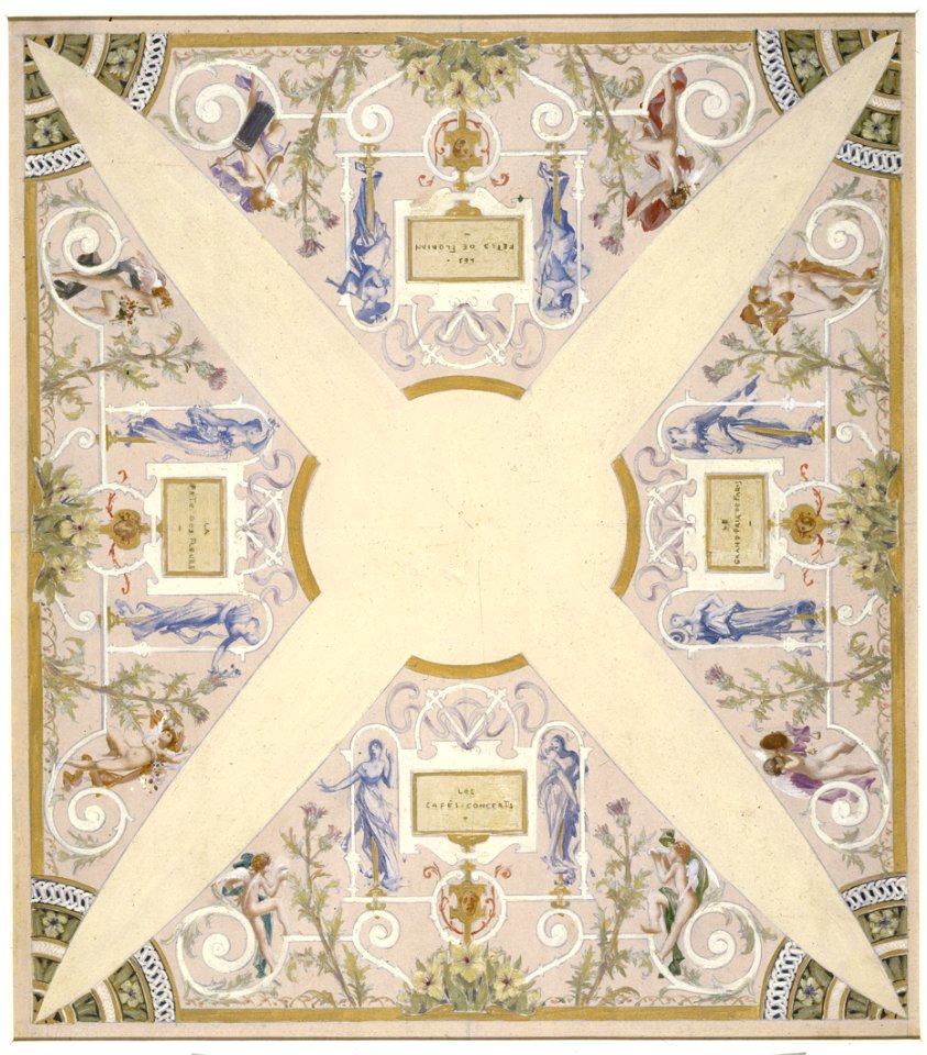 Luc-Olivier Merson - Esquisse pour l'escalier des fêtes de l'Hôtel de Ville de Paris , Juin - PPP4161 - Musée des Beaux-Arts de la ville de Paris