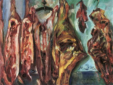 Lovis Corinth Fleischerladen 1913