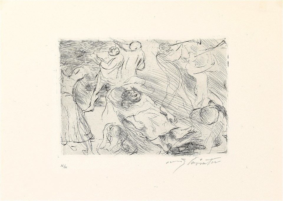 Lovis Corinth Gastmahl des Trimalchio 07