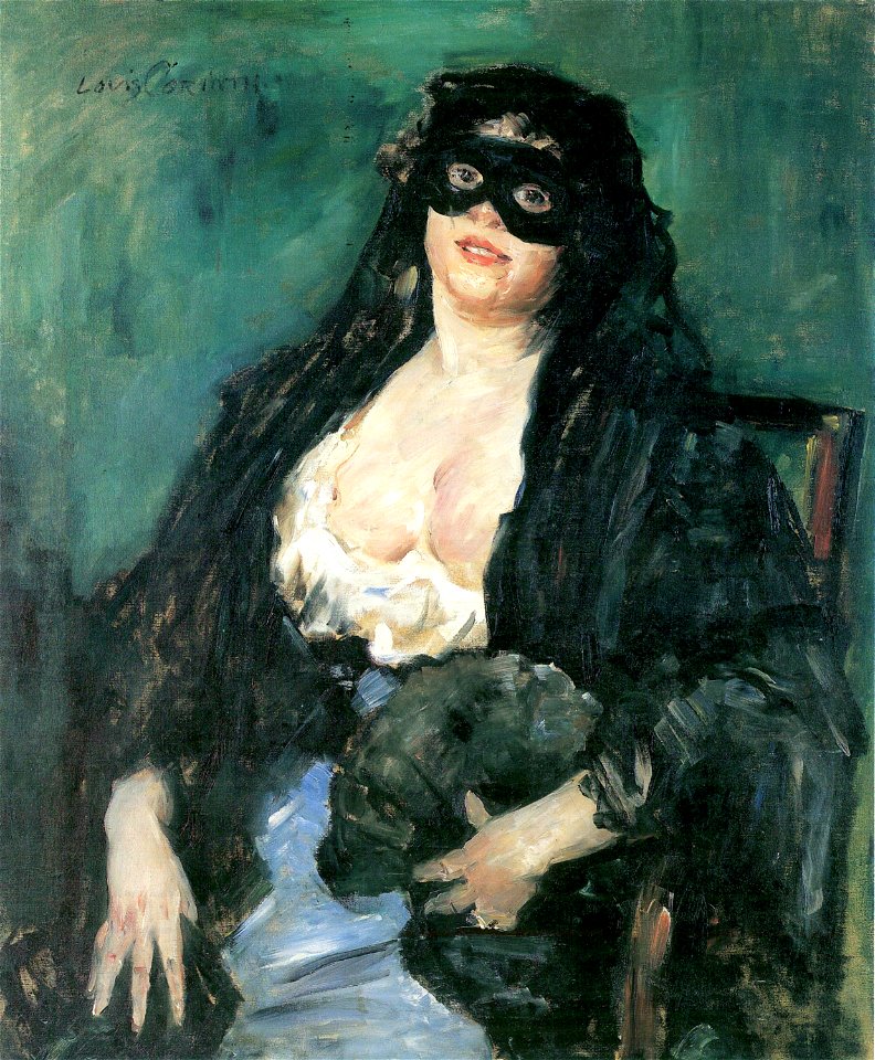 Lovis Corinth Die schwarze Maske 1908