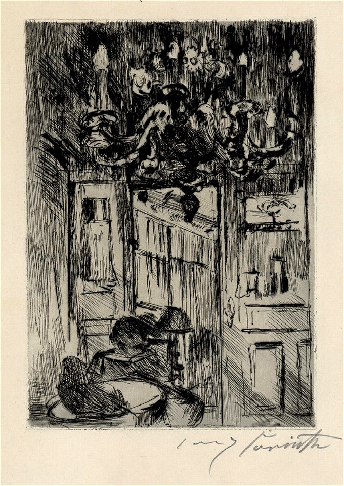 Lovis Corinth Unter dem Kronleuchter
