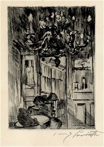 Lovis Corinth Unter dem Kronleuchter