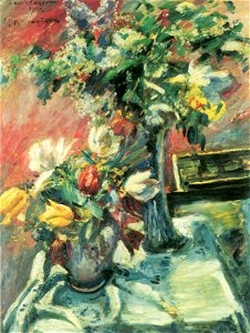 Lovis Corinth Flieder und Tulpen 1922