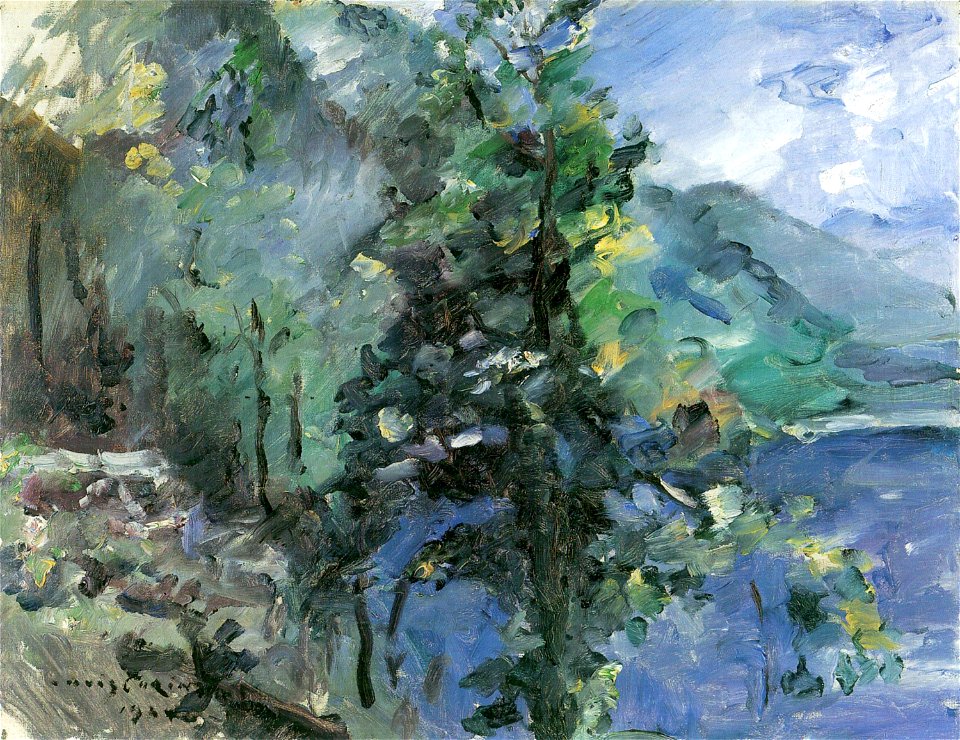 Lovis Corinth Walchensee mit Abhang des Jochberges 1924