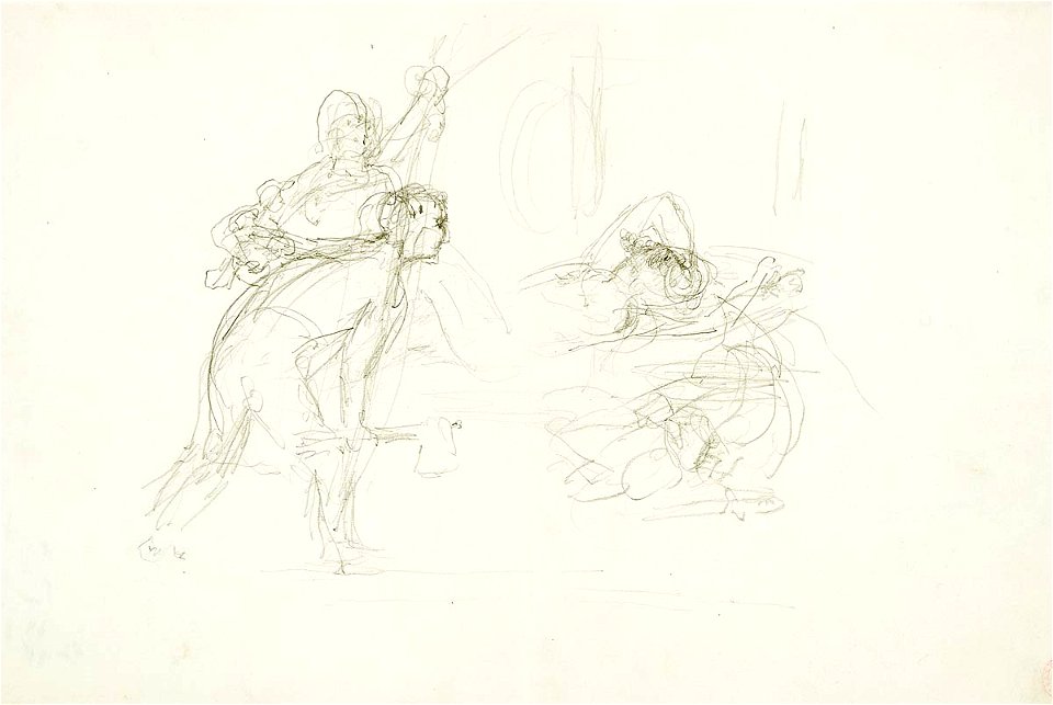 Lovis Corinth Entwurf zu Elektra 1