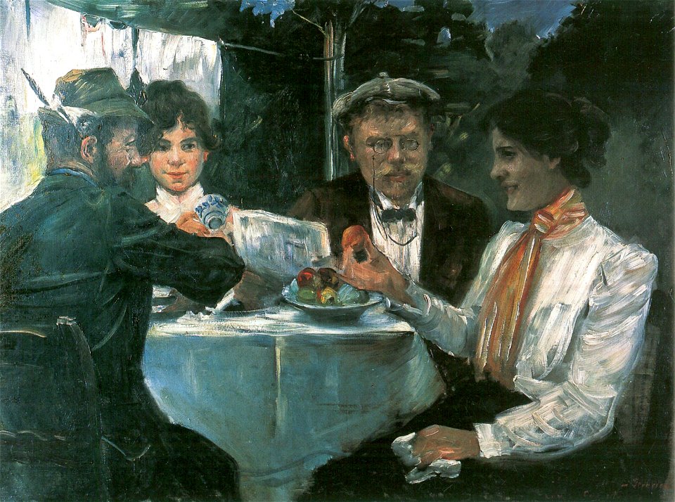 Lovis Corinth In Max Halbes Garten 1899