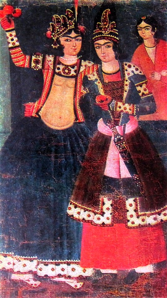 Lovers (Qajar art, Art Museum of Georgia)