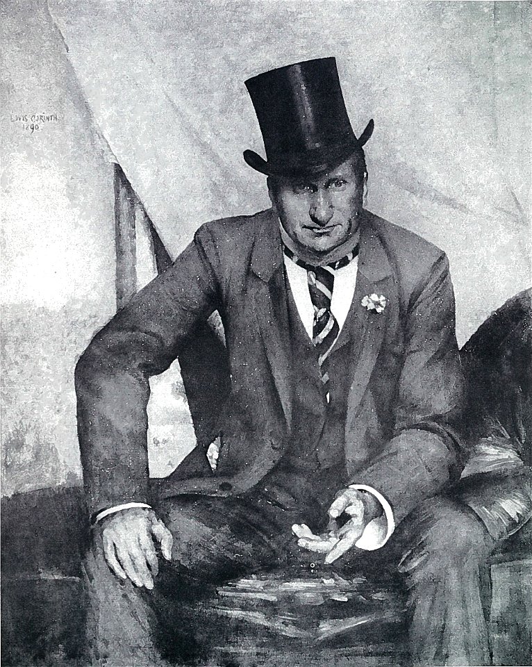 Lovis Corinth BC 71 Porträt des Schauspielers Rogall sw