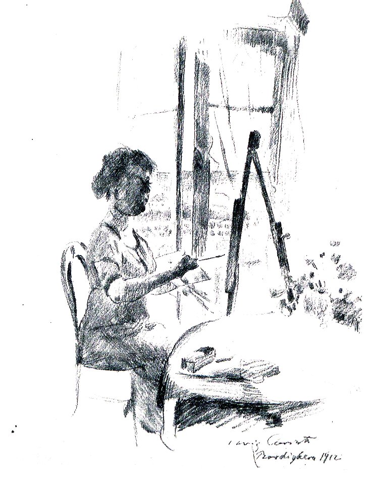 Lovis Corinth Charlotte Berend-Corinth Staffelei 1912
