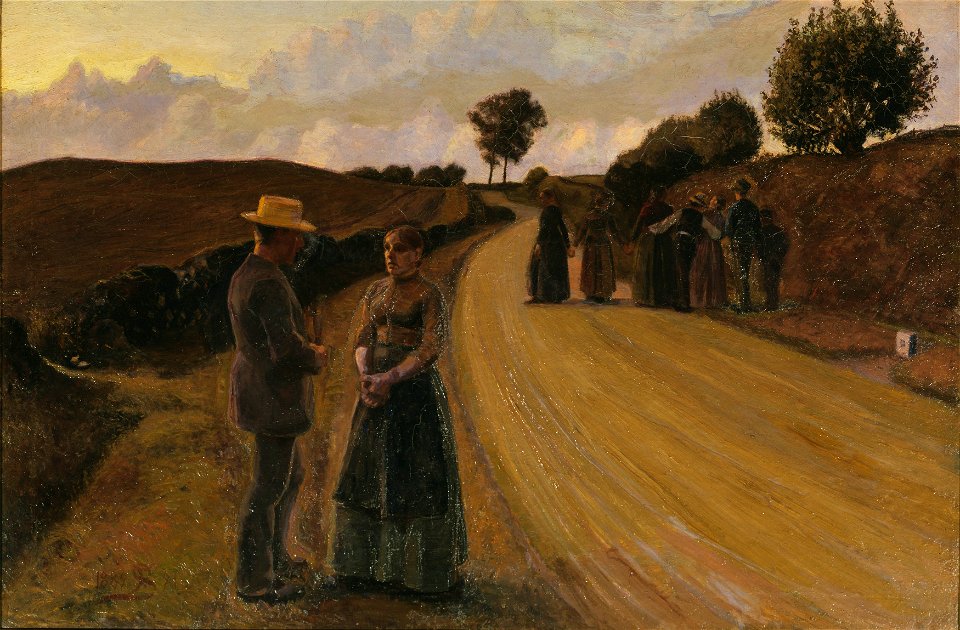 Love-making in the evening (Fritz Syberg) - Nationalmuseum - 19760