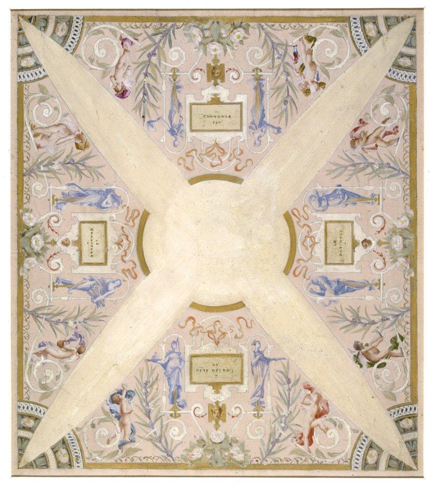 Luc-Olivier Merson - Esquisse pour l'escalier des fêtes de l'Hôtel de Ville de Paris , Janvier - PPP4156 - Musée des Beaux-Arts de la ville de Paris