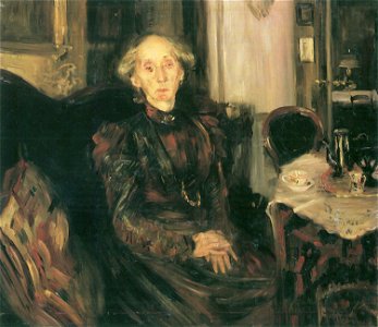 Lovis Corinth Porträt der Mutter Rosenhagen 1899. Free illustration for personal and commercial use.