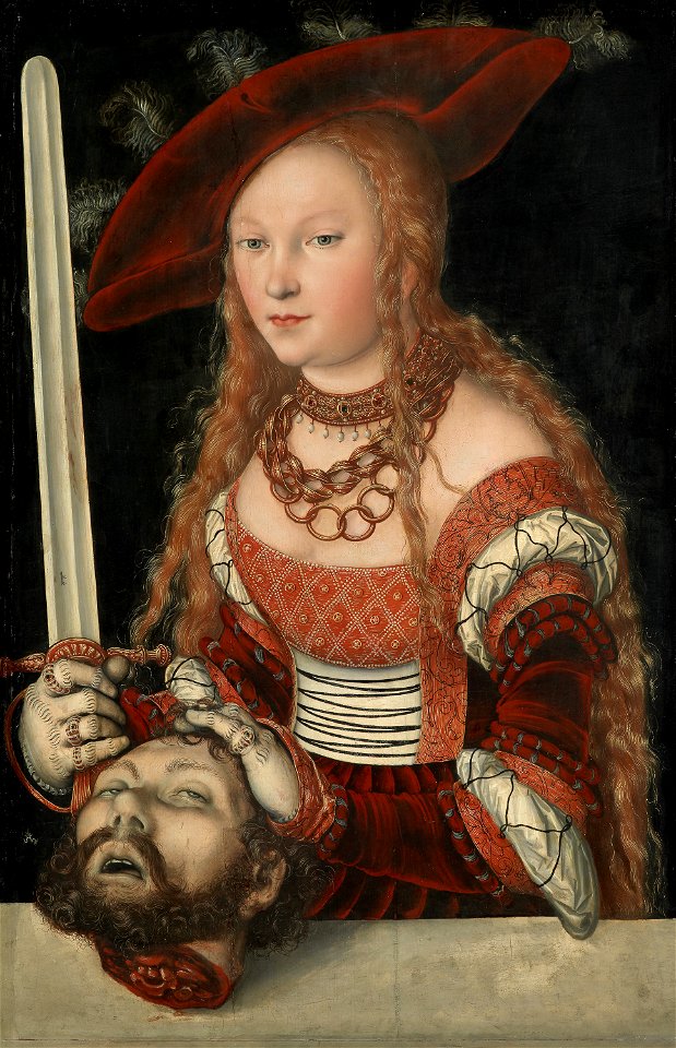Lucas Cranach d. Ä., , Kunsthistorisches Museum Wien, Gemäldegalerie - Judith mit dem Haupt des Holofernes - GG 858 - Kunsthistorisches Museum