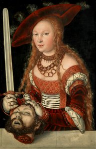 Lucas Cranach d. Ä., , Kunsthistorisches Museum Wien, Gemäldegalerie - Judith mit dem Haupt des Holofernes - GG 858 - Kunsthistorisches Museum