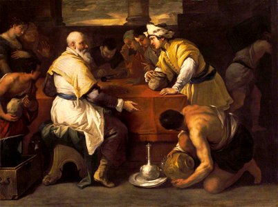 Luca Giordano (1634-1705) - The Parable of the Prodigal Son, Receiving his Portion - 138258.5 - National Trust