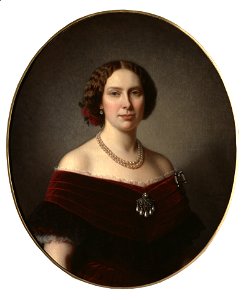 Lovisa, 1828-1871, drottning av Sverige (Amalia Lindegren) - Nationalmuseum - 18191. Free illustration for personal and commercial use.