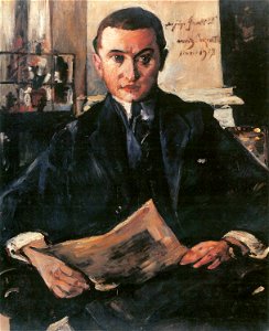 Lovis Corinth Porträt Wolfgang Gurlitt 1917. Free illustration for personal and commercial use.