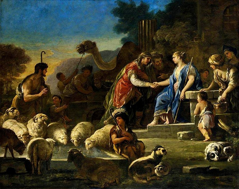 Luca Giordano - Jacob and Rachel at the Well - WGA9009